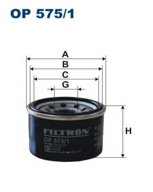 Купить OP575/1 Filtron Масляный фильтр в интернет-магазине Ravta – самая низкая цена