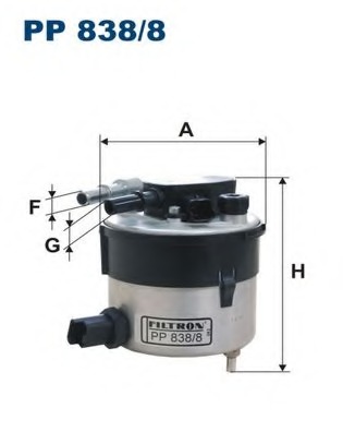 Купить PP838/8 Filtron Топливный фильтр в интернет-магазине Ravta – самая низкая цена