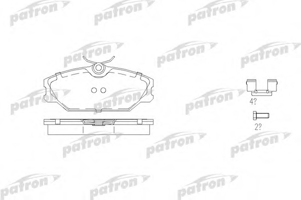 Купить pbp1420 PATRON Комплект тормозных колодок, дисковый тормоз в интернет-магазине Ravta – самая низкая цена