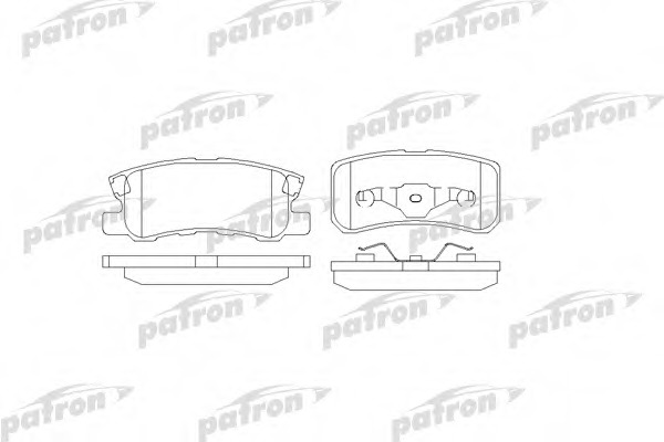 Купить pbp1604 PATRON Комплект тормозных колодок, дисковый тормоз в интернет-магазине Ravta – самая низкая цена