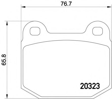 P56048 BREMBO Комплект тормозных колодок, дисковый тормоз