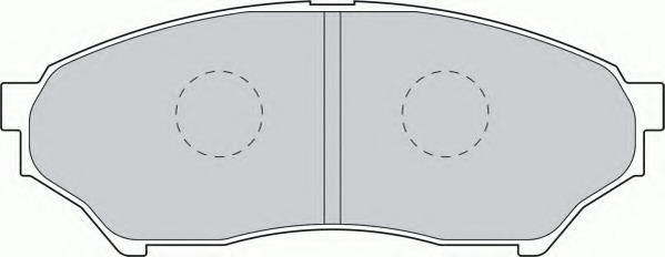 fdb1596 FERODO Комплект тормозных колодок, дисковый тормоз