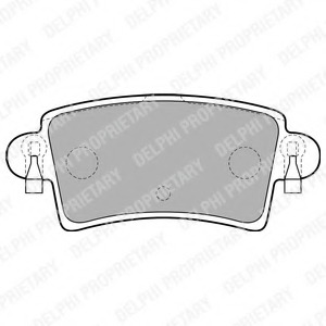 LP1747 Delphi Комплект тормозных колодок, дисковый тормоз