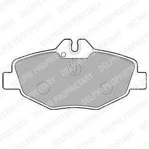 LP1791 Delphi Комплект тормозных колодок, дисковый тормоз