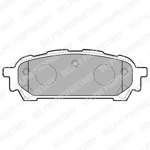 Купить LP1822 Delphi Комплект тормозных колодок, дисковый тормоз в интернет-магазине Ravta – самая низкая цена