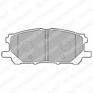 LP1823 Delphi Комплект тормозных колодок, дисковый тормоз