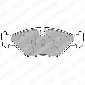 LP786 Delphi Комплект тормозных колодок, дисковый тормоз