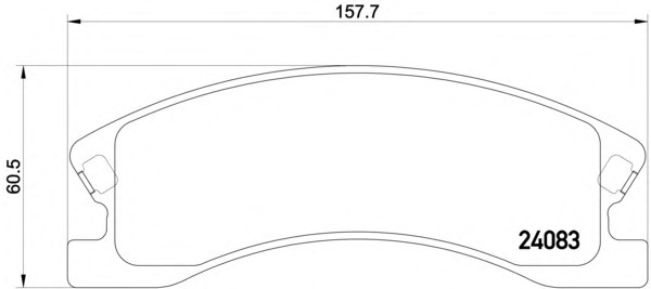 P37008 BREMBO Комплект тормозных колодок, дисковый тормоз