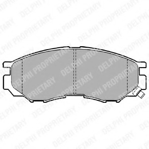 LP1010 Delphi Комплект тормозных колодок, дисковый тормоз