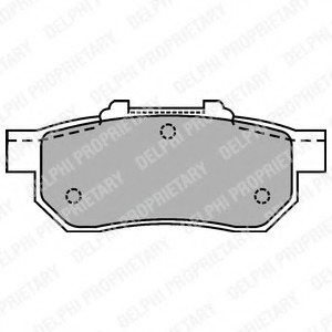 lp1456 DELPHI Комплект тормозных колодок, дисковый тормоз