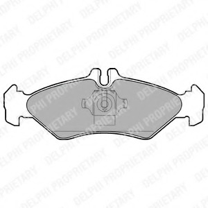 LP1595 Delphi Комплект тормозных колодок, дисковый тормоз