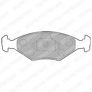 LP1854 DELPHI Комплект тормозных колодок, дисковый тормоз