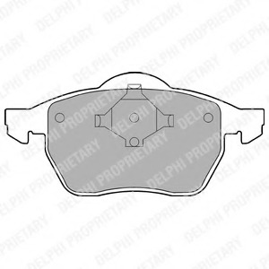 LP978 Delphi Комплект тормозных колодок, дисковый тормоз