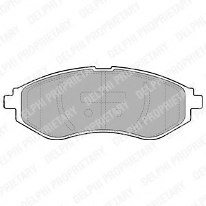 LP1895 Delphi Комплект тормозных колодок, дисковый тормоз