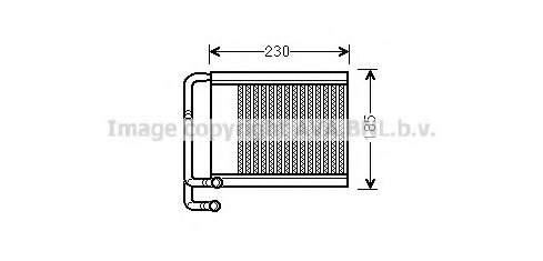 hy6313 AVA QUALITY COOLING Теплообменник, отопление салона