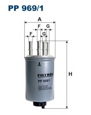 PP969/1 Filtron Топливный фильтр