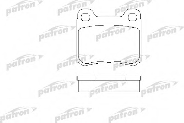 pbp328 PATRON Комплект тормозных колодок, дисковый тормоз