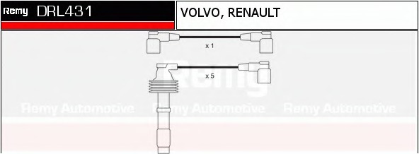 0986356753 Bosch Комплект проводов зажигания