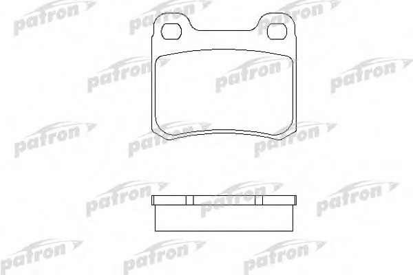 pbp979 PATRON Комплект тормозных колодок, дисковый тормоз