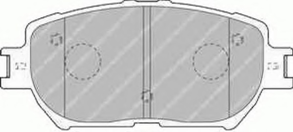 fdb1620 FERODO Комплект тормозных колодок, дисковый тормоз