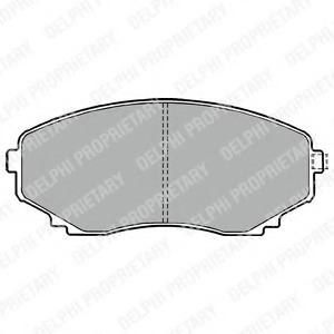 LP1095 Delphi Комплект тормозных колодок, дисковый тормоз