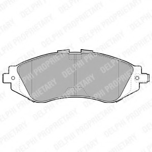 LP1304 Delphi Комплект тормозных колодок, дисковый тормоз