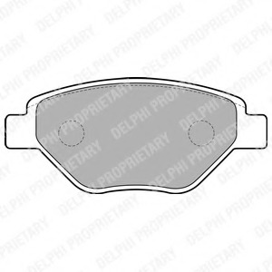 Купить LP1866 Delphi Комплект тормозных колодок, дисковый тормоз в интернет-магазине Ravta – самая низкая цена