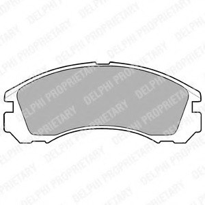 LP871 Delphi Комплект тормозных колодок, дисковый тормоз