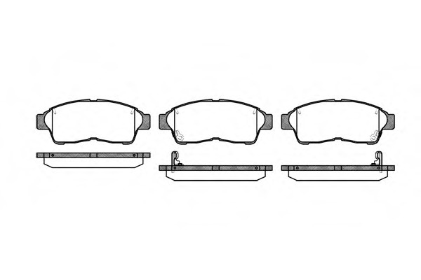 0402.02 REMSA Комплект тормозных колодок, дисковый тормоз