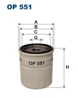 Купить OP551 Filtron Масляный фильтр в интернет-магазине Ravta – самая низкая цена