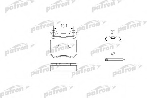 Купить pbp1117 PATRON Комплект тормозных колодок, дисковый тормоз в интернет-магазине Ravta – самая низкая цена