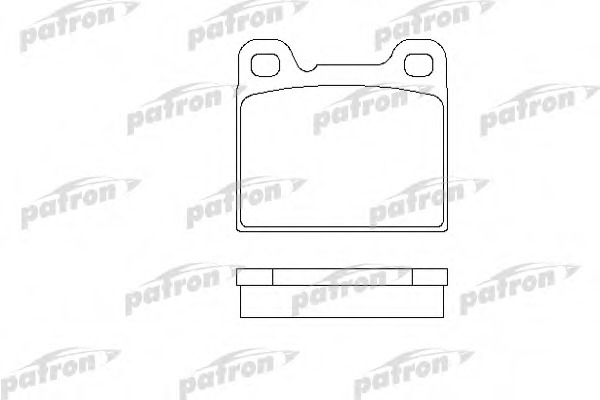 Купить pbp704 PATRON Комплект тормозных колодок, дисковый тормоз в интернет-магазине Ravta – самая низкая цена