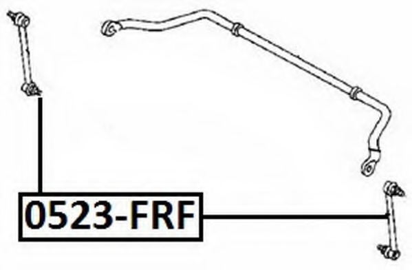 0523-frf FEBEST Тяга / стойка, стабилизатор