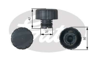 RC244 GATES Крышка, резервуар охлаждающей жидкости