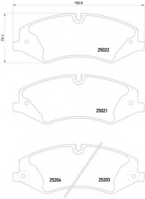 2502201 TEXTAR Комплект тормозных колодок, дисковый тормоз