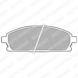 Купить LP1659 Delphi Комплект тормозных колодок, дисковый тормоз в интернет-магазине Ravta – самая низкая цена