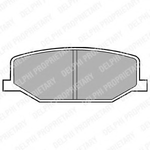 LP527 Delphi Комплект тормозных колодок, дисковый тормоз