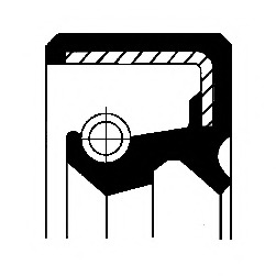 01020066b CORTECO Уплотняющее кольцо вала, рулевой механизм