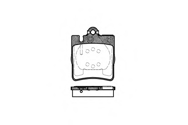 0709.00 REMSA Комплект тормозных колодок, дисковый тормоз