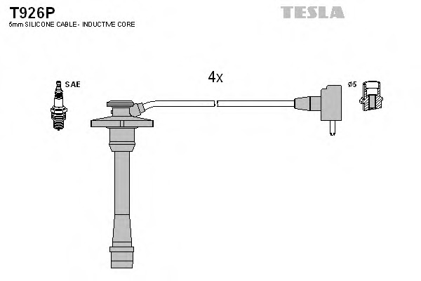 Купить t926p TESLA Комплект проводов зажигания в интернет-магазине Ravta – самая низкая цена