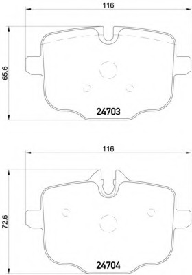 2470301 TEXTAR Комплект тормозных колодок, дисковый тормоз