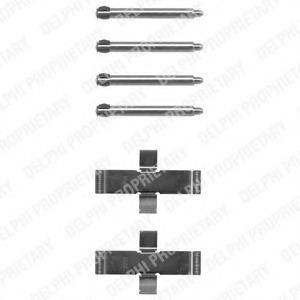 LX0093 Delphi Комплектующие, колодки дискового тормоза