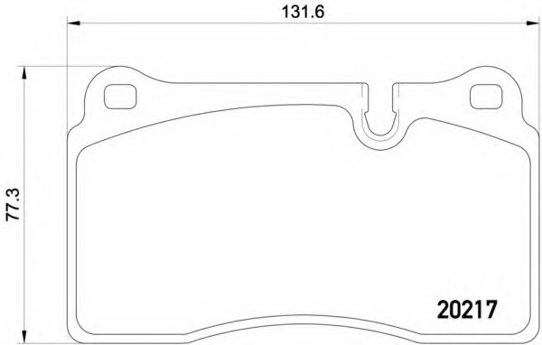 2021701 Textar Комплект тормозных колодок, дисковый тормоз