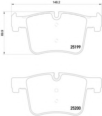 Купить 2519901 TEXTAR Комплект тормозных колодок, дисковый тормоз в интернет-магазине Ravta – самая низкая цена