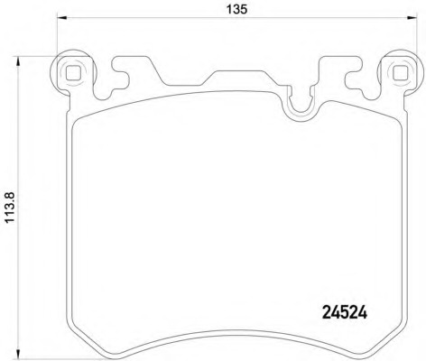 2452401 TEXTAR Комплект тормозных колодок, дисковый тормоз