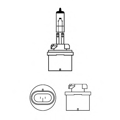 12059C1 Philips Лампа накаливания, противотуманная фара; Лампа накаливания; Лампа накаливания, противотуманная фара; Лампа накаливания, фара с авт. системой с