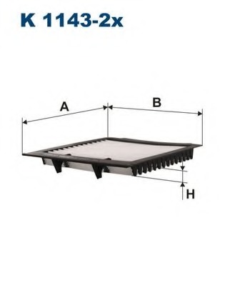 K1143-2X Фильтр, воздух во внутренном пространстве