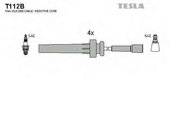Купить t112b TESLA Комплект проводов зажигания в интернет-магазине Ravta – самая низкая цена