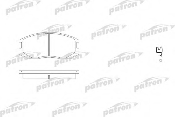 Купить pbp759 PATRON Комплект тормозных колодок, дисковый тормоз в интернет-магазине Ravta – самая низкая цена