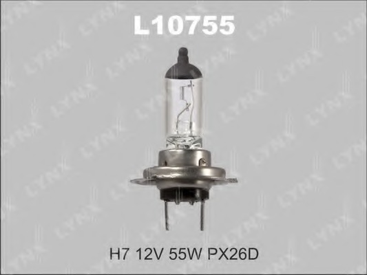 l10755 LYNXauto Лампа накаливания, фара дальнего света; Лампа накаливания, основная фара; Лампа накаливания, противотуманная фара; Лампа накаливания, 